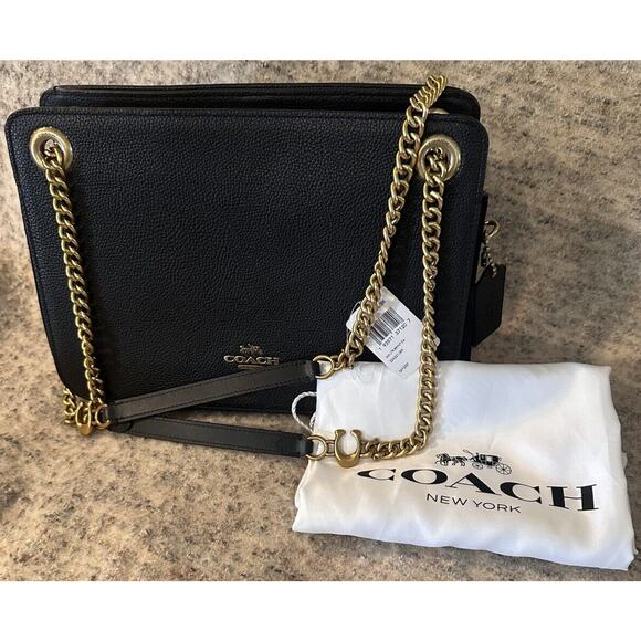 Coach Bryant Convertible Carryall Chain Shoulder Bag 79261 Leather Dustbag NWT